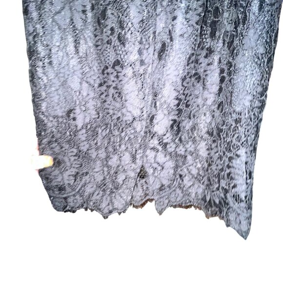 Lulus Black Lace Halter Midi Dress With Open Back & Adjustable Straps By Lulus S - Picture 7 of 8